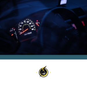interior of car dashboard at night - chip your car performance chips