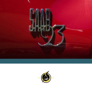 close up of Saab logo on red vehicle - chip your car performance chips