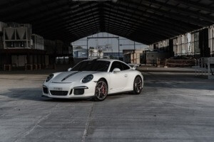 Parked White Porsche - Porsche Performance Chips Improve Horsepower