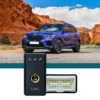 blue BMW near desert rocks - chip your car performance chips